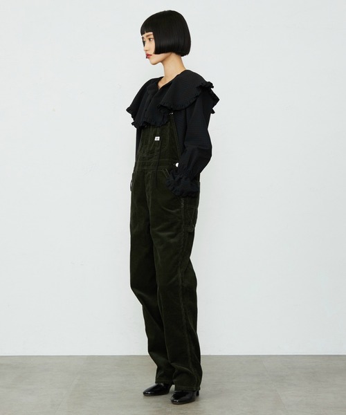 Lee(リー)の「【秋冬】テーパードオーバーオール/サロペット コーデュロイ・ヒッコリー DUNGAREES(サロペット/オーバーオール・レディース・オリーブ/キャメル・MEDIUM/SMALL/X-SMALL)」の14枚目の写真