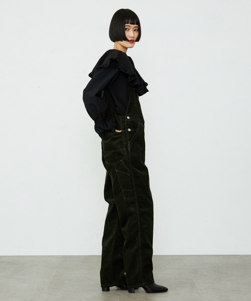 Lee(リー)の「【秋冬】テーパードオーバーオール/サロペット コーデュロイ・ヒッコリー DUNGAREES(サロペット/オーバーオール・レディース・オリーブ/キャメル・MEDIUM/SMALL/X-SMALL)」の15枚目の写真