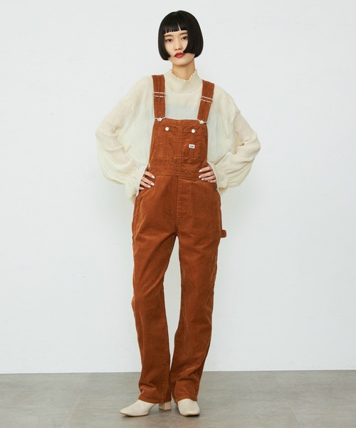セール】【秋冬】テーパードオーバーオール/サロペット コーデュロイ