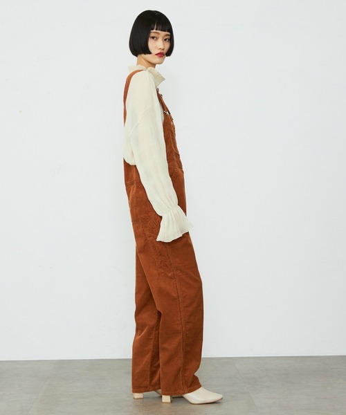 Lee(リー)の「【秋冬】テーパードオーバーオール/サロペット コーデュロイ・ヒッコリー DUNGAREES(サロペット/オーバーオール・レディース・オリーブ/キャメル・MEDIUM/SMALL/X-SMALL)」の5枚目の写真