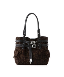 SQUARE LINE（スクエアライン）の「ネクシー_レオパードカーキ（ショルダーバッグ）」