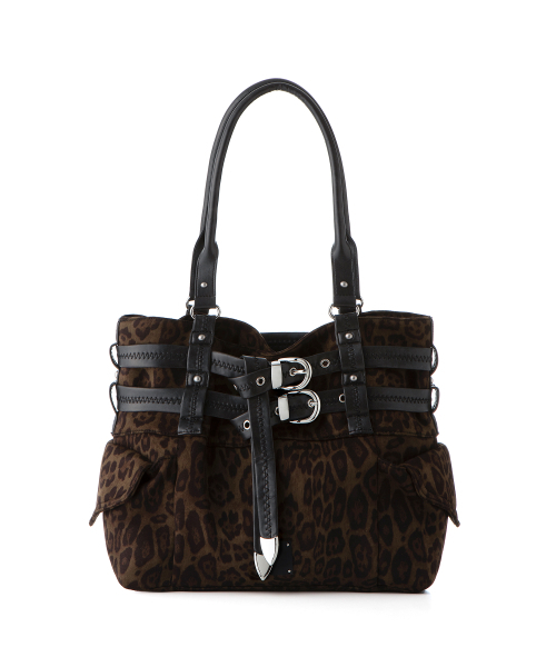 SQUARE LINE（スクエアライン）の「ネクシー_レオパードカーキ（ショルダーバッグ・レディース・レオパード・FREE）」の4枚目の写真