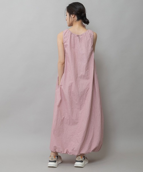 Munich（ミューニック）の「コットンリネンドローストリングワンピース（ワンピース・レディース・ダークグレー/ベージュ/カーキ/ピンク・FREE）」の7枚目の写真