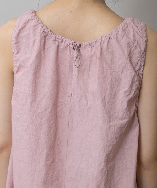 Munich（ミューニック）の「コットンリネンドローストリングワンピース（ワンピース・レディース・ダークグレー/ベージュ/カーキ/ピンク・FREE）」の13枚目の写真