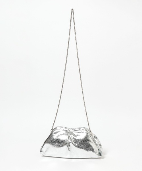 mysty woman(ミスティウーマン)の「シャイニー2WAYクラッチ 637666(ショルダーバッグ・レディース・シルバー・FREE)」の8枚目の写真