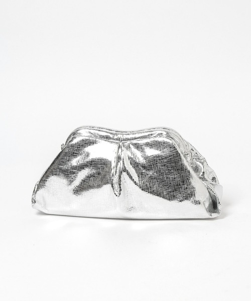 mysty woman(ミスティウーマン)の「シャイニー2WAYクラッチ 637666(ショルダーバッグ・レディース・シルバー・FREE)」の9枚目の写真