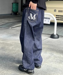 MUCENT（ムセント）の「【UNISEX】MUCENT／バックロゴデニムパンツ（デニムパンツ）」