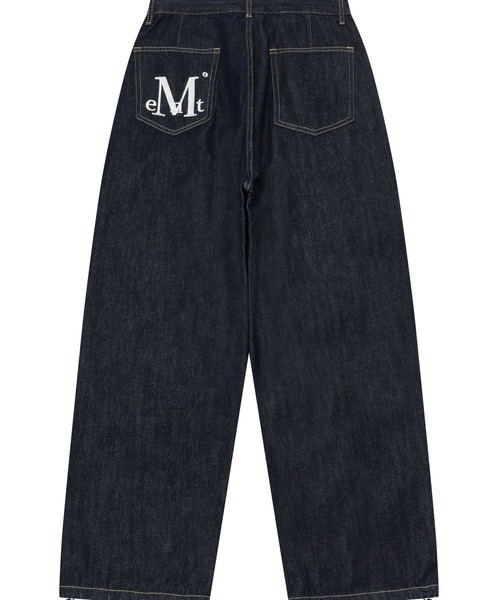 MUCENT（ムセント）の「【UNISEX】MUCENT／バックロゴデニムパンツ（デニムパンツ・レディース・ブラック/ダークブルー・FREE）」の13枚目の写真