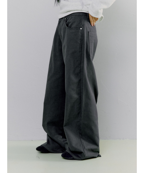 OAFISH(オアフィッシュ)の「OAF LOGO COTTON PANTS, CHARCOAL(その他パンツ・レディース・その他・1/2)」の3枚目の写真