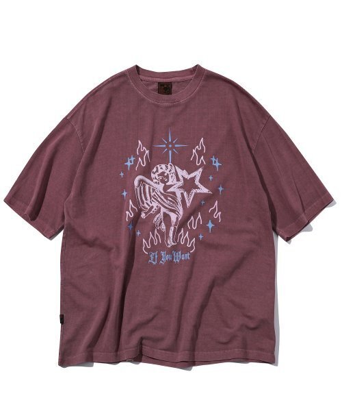 IFYOUWANT(イフユーウォント)の「Burning Star pigment TEE dusty pink(Tシャツ/カットソー・レディース・その他・LARGE/MEDIUM)」の4枚目の写真