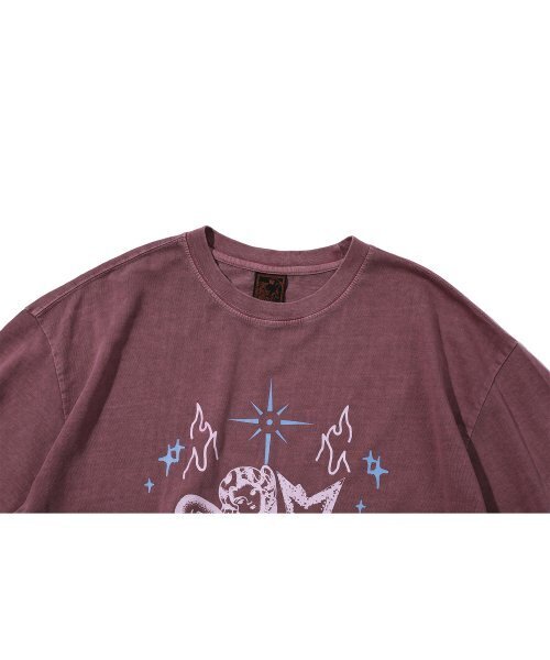 IFYOUWANT(イフユーウォント)の「Burning Star pigment TEE dusty pink(Tシャツ/カットソー・レディース・その他・LARGE/MEDIUM)」の2枚目の写真