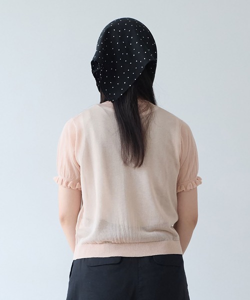 bulle de savon(ビュルデサボン)の「sheer ニットカーディガン(ニット/セーター・レディース・サックスブルー/オレンジ/カーキ・FREE)」の22枚目の写真