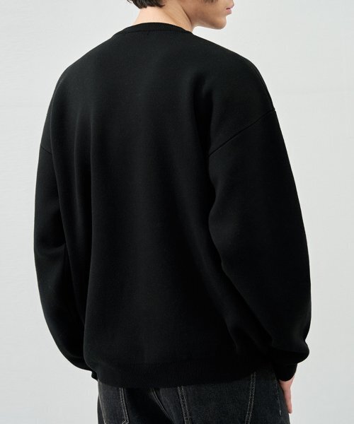 DRAW FIT（ドローフィット）の「オーカスレタリングプルオーバーニット[ブラック]（ニット/セーター・メンズ・その他・MEDIUM/X-LARGE/LARGE）」の2枚目の写真