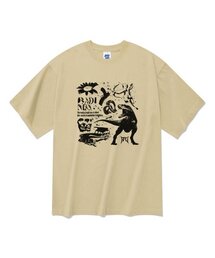20番手イマジン半袖Tシャツベージュ