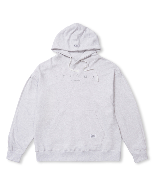 STIGMA(スティグマ)の「SERIF HOODIE W-MELANGE(パーカー・メンズ・その他・MEDIUM/LARGE/X-LARGE)」の1枚目の写真