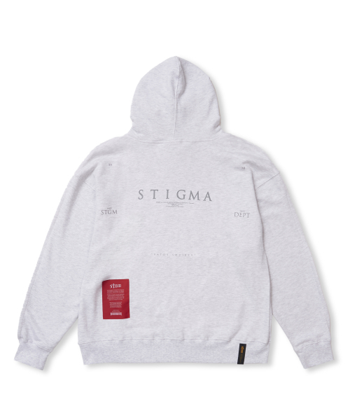 STIGMA(スティグマ)の「SERIF HOODIE W-MELANGE(パーカー・メンズ・その他・MEDIUM/LARGE/X-LARGE)」の2枚目の写真