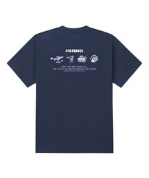 アウィルトラベル ネイビー 半袖Tシャツ