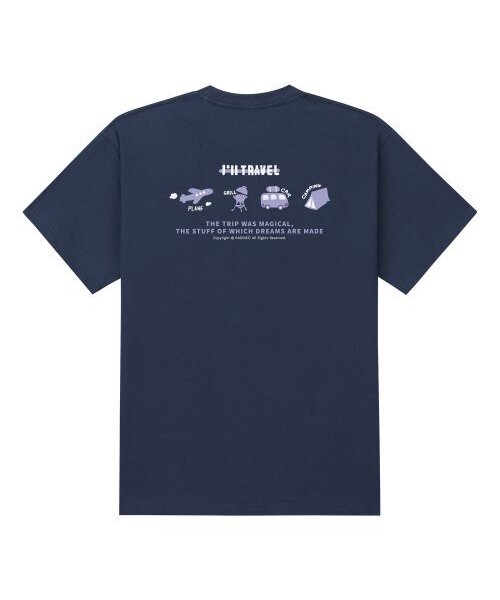 RADINEO(ラディネオ)の「アウィルトラベル ネイビー 半袖Tシャツ(Tシャツ/カットソー・メンズ・その他・LARGE/MEDIUM/SMALL/X-LARGE)」の1枚目の写真