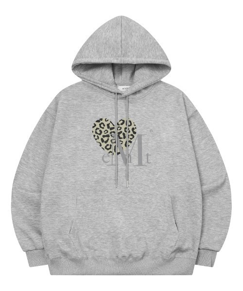 A'GEM/9 × .kom 『MUCENT/ムセント』 SIERRA LEOPARD HEART HOODIE