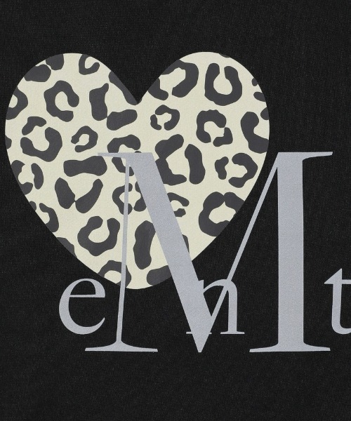 MUCENT(ムセント)の「A'GEM/9 × .kom 『MUCENT/ムセント』 SIERRA LEOPARD HEART HOODIE/シエラ ホッピーハートプルオーバーパーカー(パーカー・レディース・ブラック/グレー・FREE)」の4枚目の写真