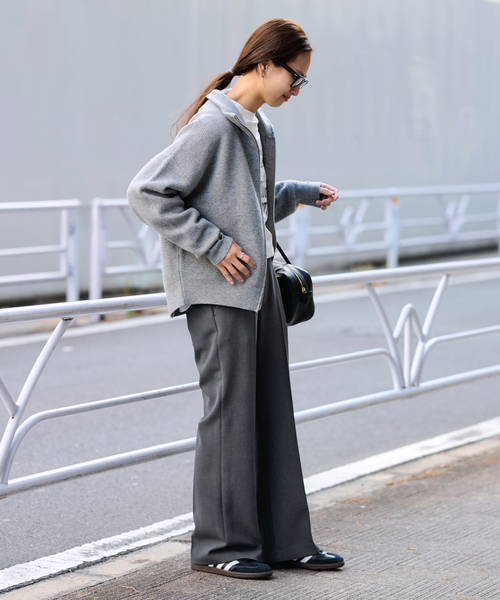 FRAMeWORK（フレームワーク）の「≪WEB限定 / 追加≫セミフレアパンツ 2（スラックス・レディース・ブラウン系その他/ブラック/ブラック×ブラック・40/38/36/34）」の20枚目の写真