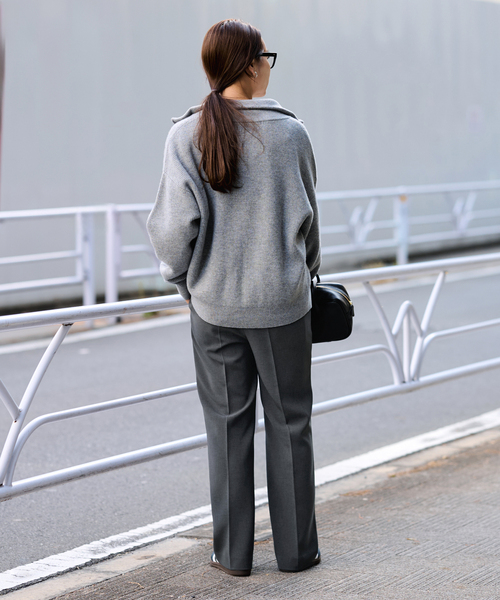 FRAMeWORK（フレームワーク）の「≪WEB限定 / 追加≫セミフレアパンツ 2（スラックス・レディース・ブラウン系その他/ブラック/ブラック×ブラック・40/38/36/34）」の21枚目の写真