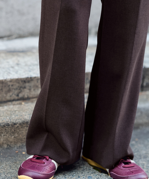 FRAMeWORK（フレームワーク）の「≪WEB限定 / 追加≫セミフレアパンツ 2（スラックス・レディース・ブラウン系その他/ブラック/ブラック×ブラック・40/38/36/34）」の8枚目の写真