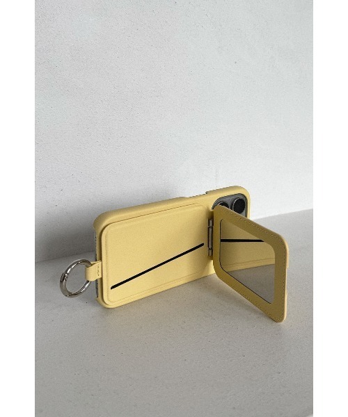 ALEXIA STAM（アリシアスタン）の「Fake Leather iPhone Case with Magnet Wallet Stand /取外し可能 カードケース&スタンド iPhoneケース（スマホケース/カバー・レディース・イエロー/ピンク・A/D/C/B）」の4枚目の写真