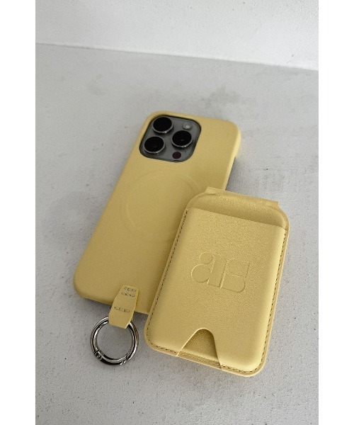 ALEXIA STAM（アリシアスタン）の「Fake Leather iPhone Case with Magnet Wallet Stand /取外し可能 カードケース&スタンド iPhoneケース（スマホケース/カバー・レディース・イエロー/ピンク・A/D/C/B）」の6枚目の写真