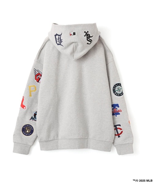セール】atmos x MLB All Teams Patch Zip-up Hooded Sweatshirt