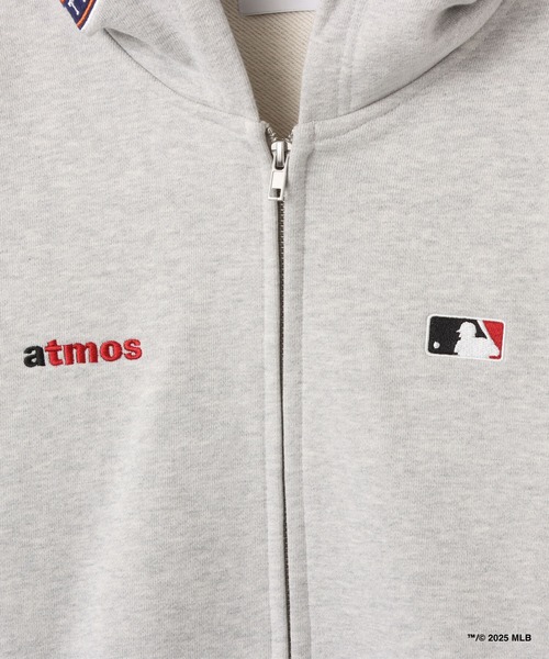セール】atmos x MLB All Teams Patch Zip-up Hooded Sweatshirt