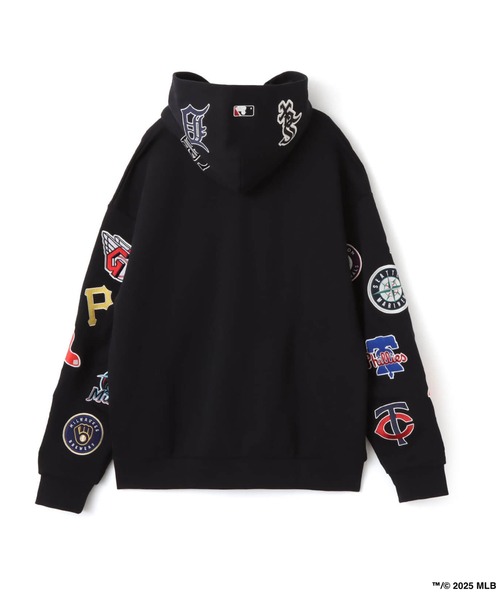 atmos x MLB Patch ジップアップフーディー MLB（メジャーリーグベースボール）の「atmos x MLB All Teams Patch