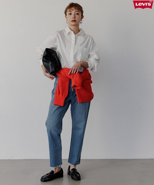 Levi's（リーバイス）の「【Levi's(R)（リーバイス(R)）】別注 501(R) CROP（デニムパンツ・レディース・インディゴブルー・24inch/25inch/26inch/27inch/28inch/29inch/30inch）」の22枚目の写真