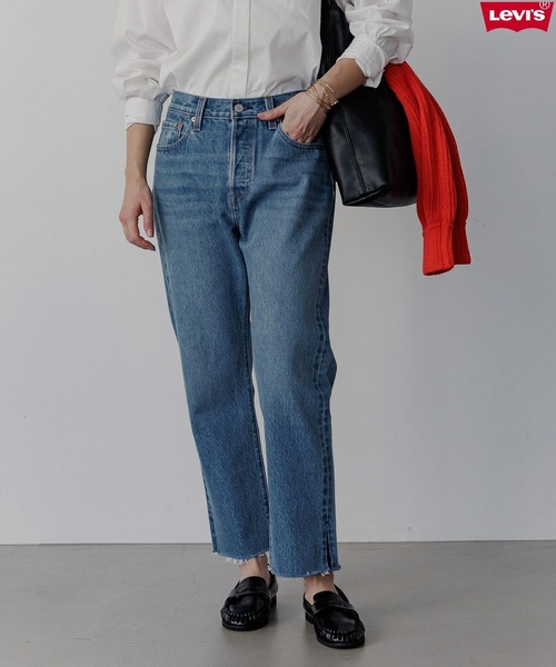 Levi's（リーバイス）の「【Levi's(R)（リーバイス(R)）】別注 501(R) CROP（デニムパンツ・レディース・インディゴブルー・24inch/25inch/26inch/27inch/28inch/29inch/30inch）」の18枚目の写真