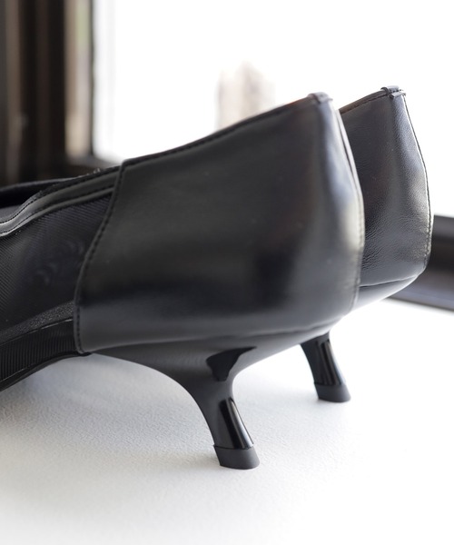 SESTO(セスト)の「カーブヒールシースルーブーティパンプス(パンプス・レディース・シルバー/ブラック/ライトベージュ・23.0cm/23.5cm/24.0cm/22.5cm/24.5cm/25.0cm)」の7枚目の写真