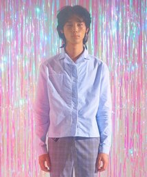 KATHARSIS（カタルシス）の「パイピングオックスフォードシャツ（スカイブルー）_S M（シャツ/ブラウス）」