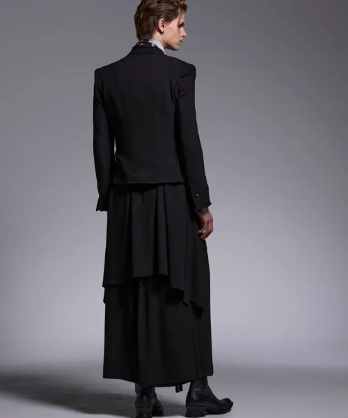 kiryuyrik(キリュウキリュウ)の「Kiryuyrik/キリュウキリュウ/Crape Long Flare Vest / クレープ ロングフレアベスト(ベスト・メンズ・ブラック・LARGE/MEDIUM/SMALL)」の14枚目の写真