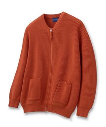 HOOVES（フーブス）の「Cotton Two Way Balloon Knit Zip-up [Carrot]（カーディガン/ボレロ）」