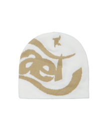 AEIAEIAE（エイエイエ）の「Symbol Beanie [White]（ニットキャップ/ビーニー）」