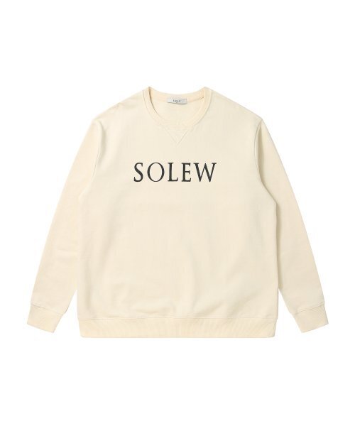 SOLEW（ソル）の「ルーズフィットロゴスウェットシャツ_アイボリー（スウェット・メンズ・その他・SMALL/MEDIUM/LARGE/X-LARGE）」の4枚目の写真