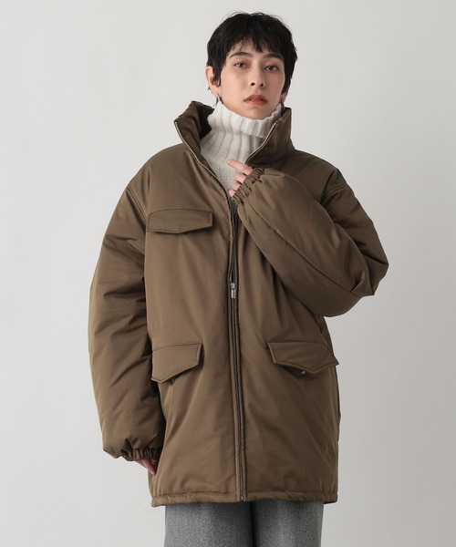 studio CLIP(スタディオクリップ)の「《ウタオ》中綿コート(ダウンジャケット/コート・レディース・ブラック/カーキ・FREE)」の1枚目の写真