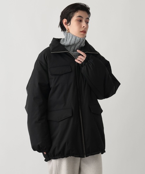 studio CLIP(スタディオクリップ)の「《ウタオ》中綿コート(ダウンジャケット/コート・レディース・ブラック/カーキ・FREE)」の7枚目の写真