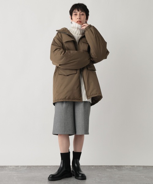 studio CLIP(スタディオクリップ)の「《ウタオ》中綿コート(ダウンジャケット/コート・レディース・ブラック/カーキ・FREE)」の11枚目の写真