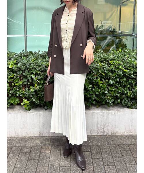 LAGUNAMOON（ラグナムーン）の「シアーボーダーカーデプルオーバー（ニット/セーター・レディース・アイボリー/ブラック/ライトブルー・FREE）」の10枚目の写真