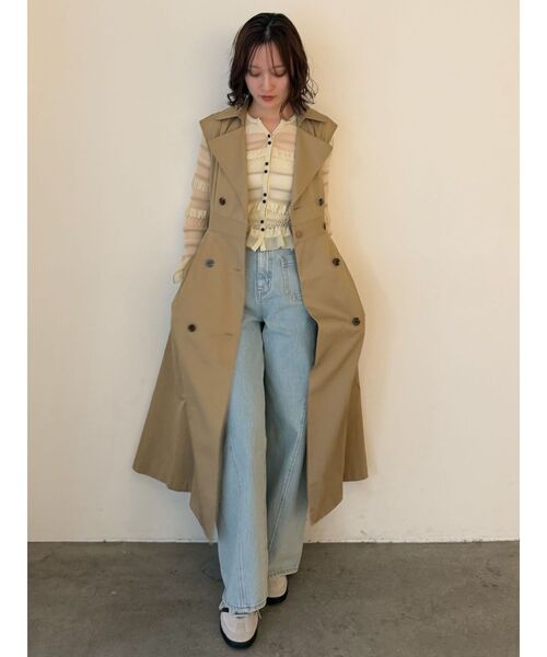 LAGUNAMOON（ラグナムーン）の「シアーボーダーカーデプルオーバー 【シアートップス】（ニット/セーター・レディース・アイボリー/ブラック/ライトブルー・FREE）」の22枚目の写真