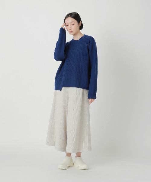 Plantation(プランテーション)の「フレンチメリノ / ニット / (O)(ニット/セーター・レディース・ブラック/オフホワイト/ブルー・M size/X-LARGE)」の7枚目の写真