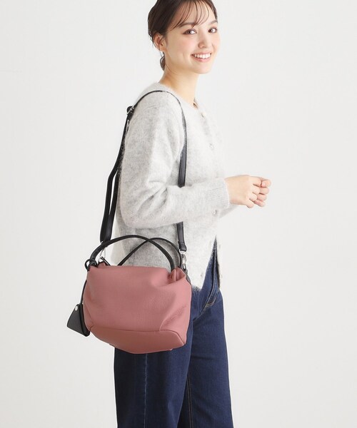 LAURA ASHLEY(ローラアシュレイ)の「コインケース付き 裏地柄ソフトトート(トートバッグ・レディース・ピンク系/ベージュ/ブラック・00)」の6枚目の写真