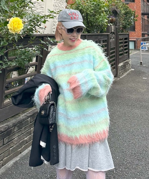Alley Tokyo（アリートーキョー）の「ダメージスウェパンとフレアスカートのセット（スウェットパンツ・レディース・オフホワイト/グレー・FREE）」の16枚目の写真