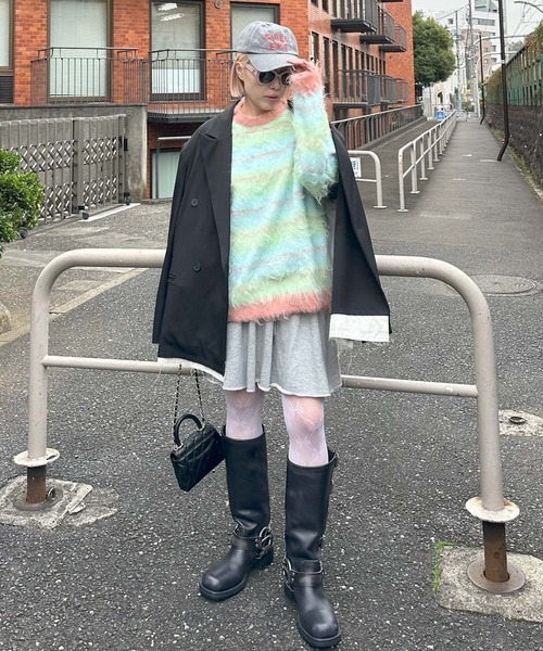 Alley Tokyo（アリートーキョー）の「ダメージスウェパンとフレアスカートのセット（スウェットパンツ・レディース・オフホワイト/グレー・FREE）」の19枚目の写真