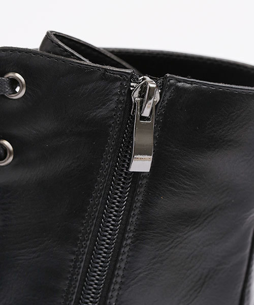 NANO universe（ナノユニバース）の「レースアップショートブーツ（ブーツ・レディース・ブラック・36/37/38）」の7枚目の写真